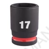 Kép 1/3 - 3/8" Gépi Dugókulcs 6 lapú, rövid 17 mm - 1 db