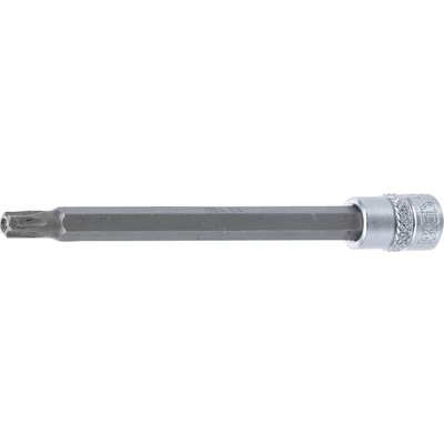 Behajtófej | Hossz 100 mm | 6,3 mm (1/4") | T-profil (Torx) T30 furattal