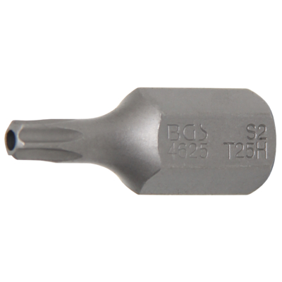 Behajtófej | Külső hatszögletű 10 mm (3/8") | T-profil (Torx) T25 furattal
