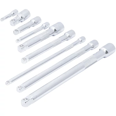 Billenős hosszabbító készlet | 6,3 mm (1/4") / 10 mm / (3/8") / 12,5 mm (1/2") | 9 darabos