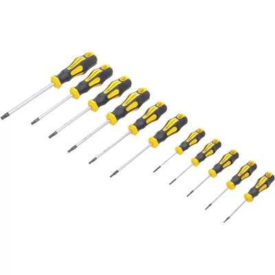 Csavarhúzó készlet | T-profil (Torx) T6 - T40 | 11 darabos
