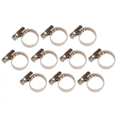Tömlőbilincs | INOX | 10 x 16 mm | 10 darabos