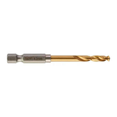 Fémfúró Shockwave HSS-G TiN 4.5 mm 10 db