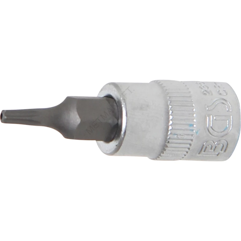 Behajtófej | 6,3 mm (1/4") | T-profil (Torx) T9 furattal