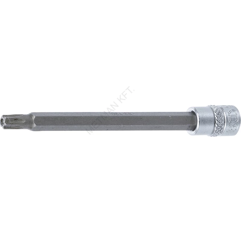 Behajtófej | Hossz 100 mm | 6,3 mm (1/4") | T-profil (Torx) T30 furattal