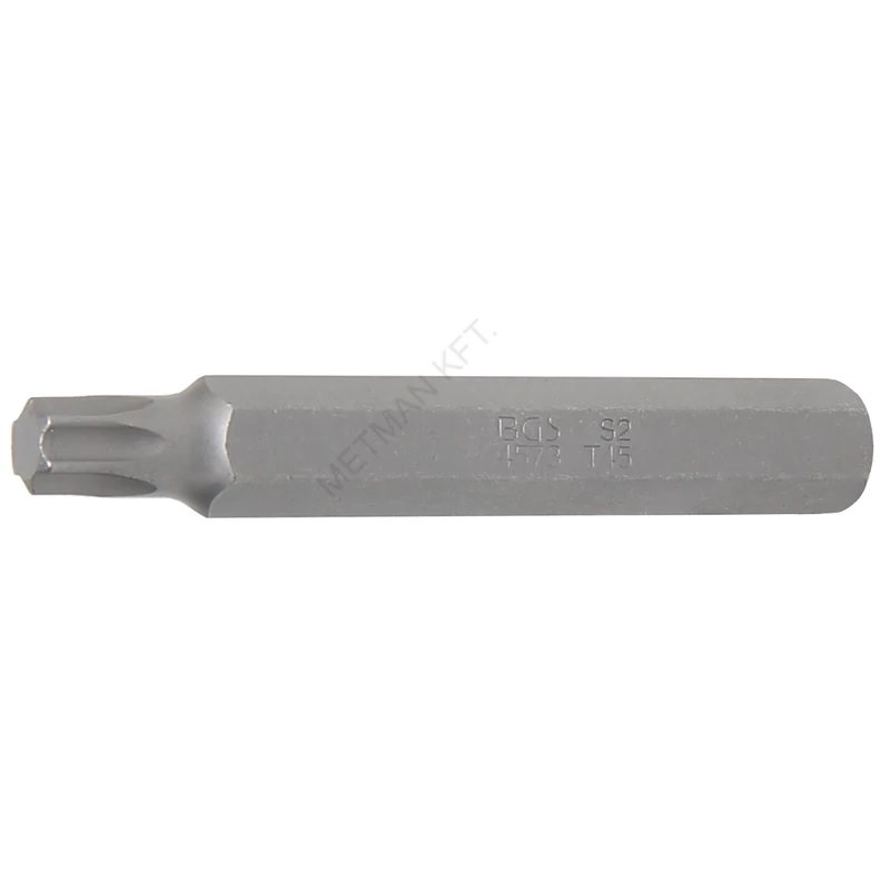 Behajtófej | Hossz 75 mm | Külső hatszögletű 10 mm (3/8") | T-profil (Torx) T45