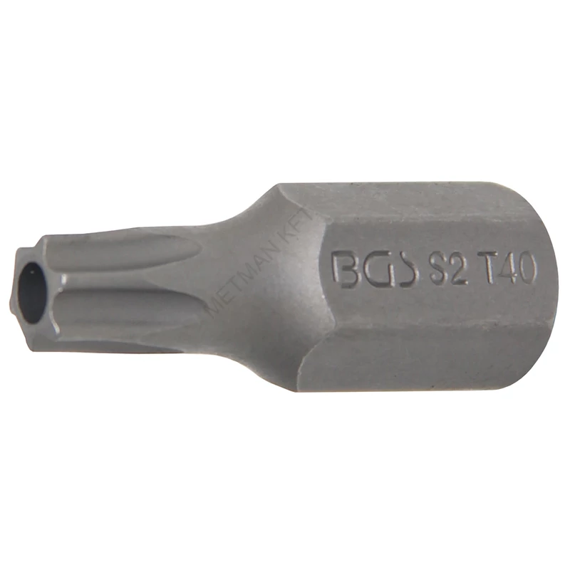 Behajtófej | Külső hatszögletű 10 mm (3/8") | T-profil (Torx) T40 furattal
