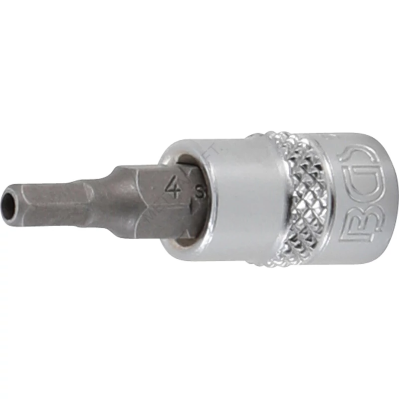 Behajtófej | 1/4" | imbusz,  furattal 4 mm