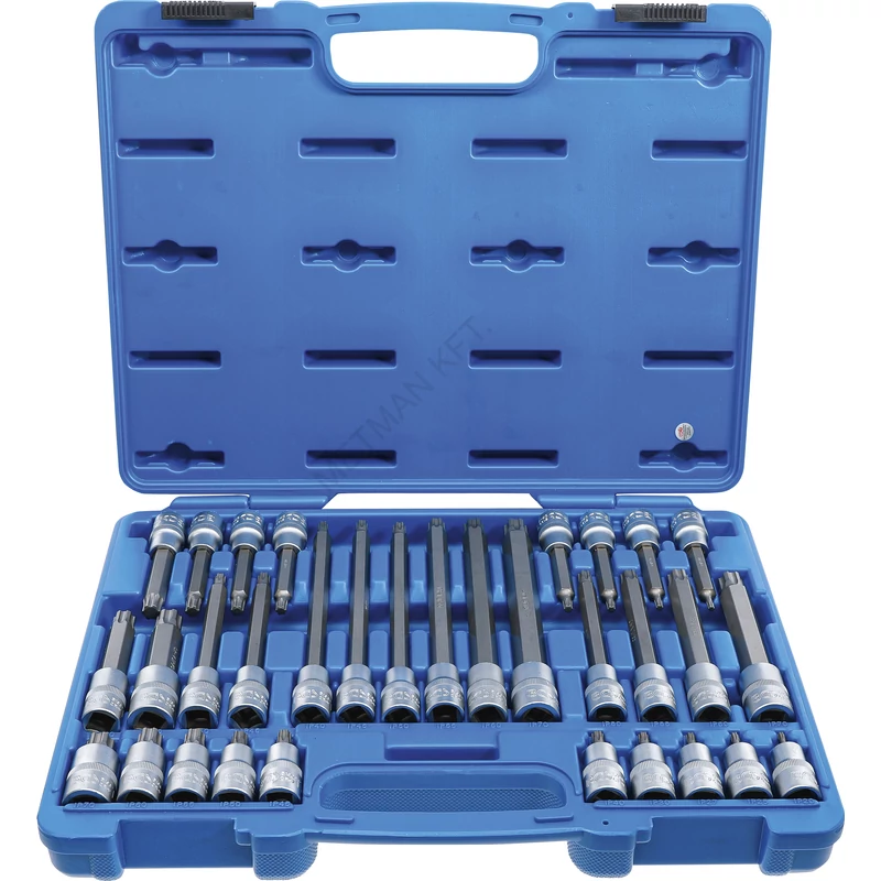 Behajtófej-készlet | 1/2" | TP-profil (Torx Plus) TP20 - TP70 | 32 darabos