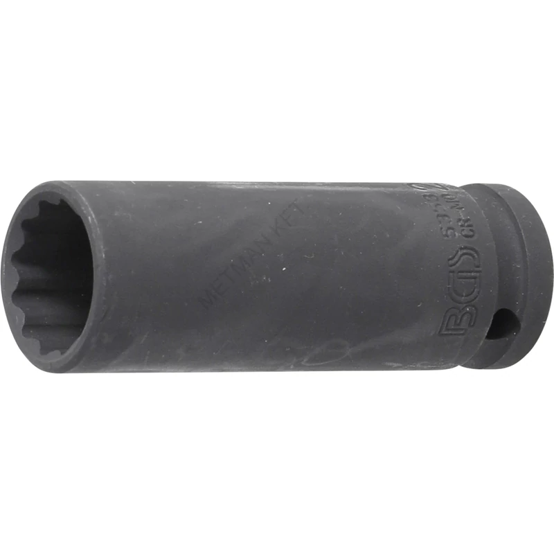 Levegős dugókulcs tizenkétszögletű, mély | 12,5 mm (1/2") | 21 mm