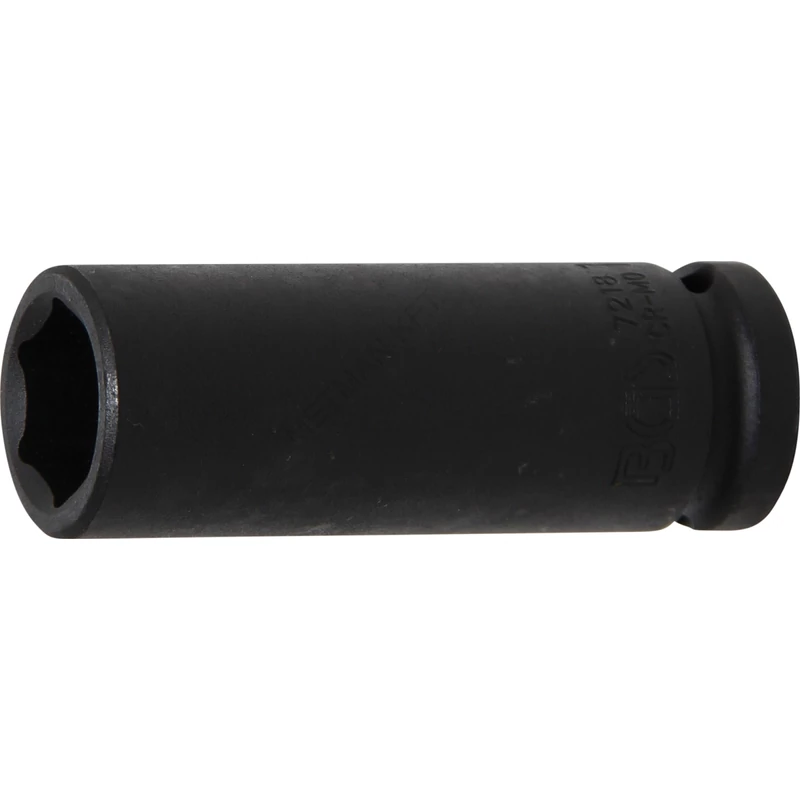 Levegős dugókulcs hatszögletű, mély | 12,5 mm (1/2") | 18 mm