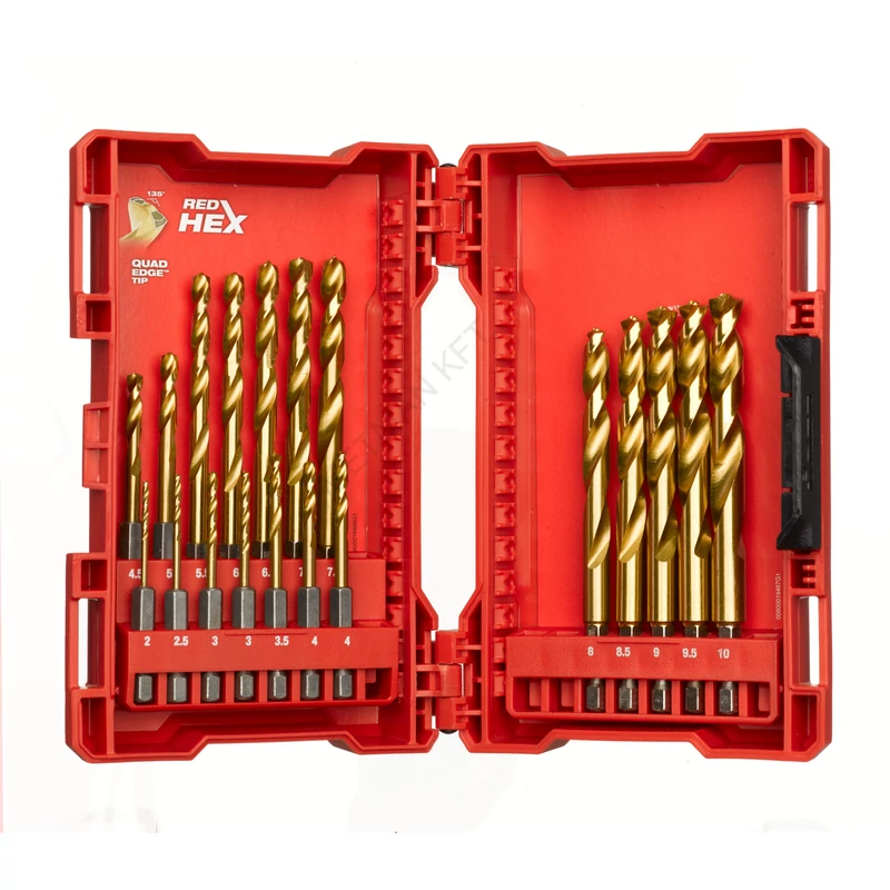 Fémfúró Shockwave HSS-G TiN 19db - készlet (2-10mm)