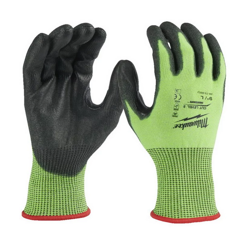 Hi-Vis Vágásbiztos védőkesztyű - 5/E  - L/9 - 1 pár